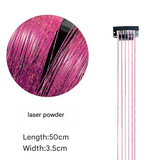 Classic Tinsel Hair Extensions – Long Sparkly PET Strands, 50cm Glitter Highlights (Set of 2)