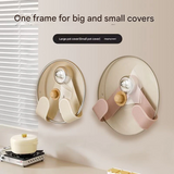 Rotatable Wall-Mounted Pot Lid Holder – Punch-Free Suction Cup Kitchen Rack