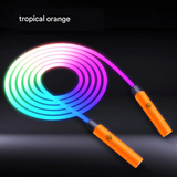 Smart LED Skipping Rope – Colorful Luminous Fitness Jump Rope (Battery Model, 2.8m)