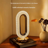 Crystal Touch Table Lamp – Luxury Bedside Night Light with 3-Color Modes