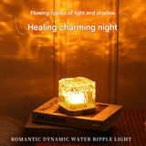 Romantic Water Ripple LED Night Light – Color Projection Lamp | Touch Control