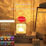 Romantic Water Ripple LED Night Light – Color Projection Lamp | Touch Control