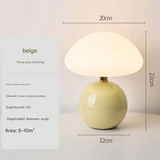 Ceramic Mushroom Table Lamp – Cream Style Bedside Night Light