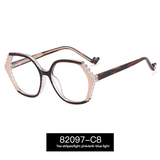 Women’s Oversized Alien Frame Glasses – Anti-Blue Light & UV Protection