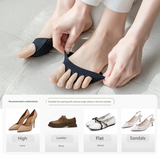 Women’s Cotton Toe Socks for Summer – Invisible Non-Slip Split-Toe Socks for High Heels