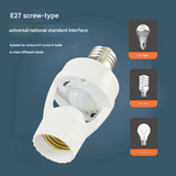 Smart Motion Sensor Light Socket – E27 Infrared Induction with Light Control
