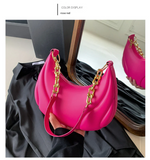 Pressed Shell Armpit Bag – Small Chain Shoulder Bag for Women, Casual Pillow Style