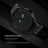 Belbi Men's Stainless Steel Quartz Watch – 48mm Dial, Fashion Casual, 30M Waterproof