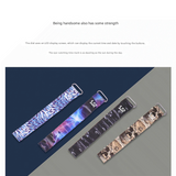 DuPont Paper LED Watch – Minimalist Black Design