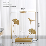 Gold Bird Flower Vase – European-Style Decorative Vase (Artificial Flowers not included)
