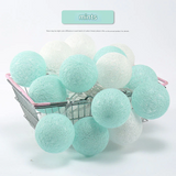 LED Cotton Ball String Lights – DIY Fairy Light Decor for Bedroom & Parties (10 lights)