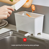 Sink-Mounted Kitchen Food Waste Drain Bin