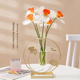 Gold Bird Flower Vase – European-Style Decorative Vase (Artificial Flowers not included)