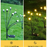 Solar Firefly Garden Lights – 6-Head LED Landscape Stakes for Courtyard & Lawn Decor