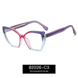 Box Frame Anti-Blue Light Glasses – Geometric Full Frame Flat Mirror Eyewear