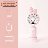 Portable Cartoon Handheld Fan – USB Rechargeable, Detachable Base