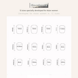 Star & Heart Cute Short False Nails – Glue-On Nail Set, Wearable & Removable