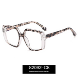 Women's Box Frame Anti-Blue Light Glasses – Large Optical Eyewear | Myopia-Ready