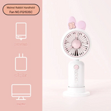 Portable Cartoon Handheld Fan – USB Rechargeable, Detachable Base