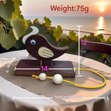 Woodpecker Handmade Wooden Doorbell – Decorative Pull-Knock Bell for Home