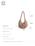 Cloud Pleated Large Nylon Shoulder Bag - Niche Design for Women