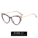 Cat-Eye Blue Light Blocking Glasses for Women – Large Full Frame TR90 Optical Eyewear