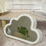 DIY Cloud Tulip Night Light – Handmade Nordic-Style Floral Mirror Lamp with Built-In Battery