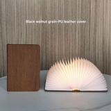 Wooden LED Folding Book Lamp – Night Light
