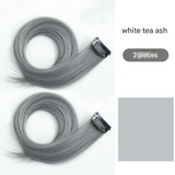 Invisible One-Piece Dyed Wig – Long Straight Realistic Hair Extension for Women - 55cm long