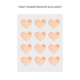 Cute Diamond Acne Patches – Pimple Covers in Heart & Flower Shapes, Skin-Safe