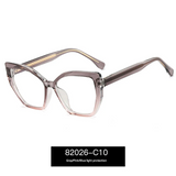 Box Frame Anti-Blue Light Glasses – Geometric Full Frame Flat Mirror Eyewear