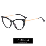 Cat-Eye Blue Light Blocking Glasses for Women – Large Full Frame TR90 Optical Eyewear