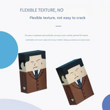 Bald Uncle Eraser – Funny Cartoon PVC Stationery for Students