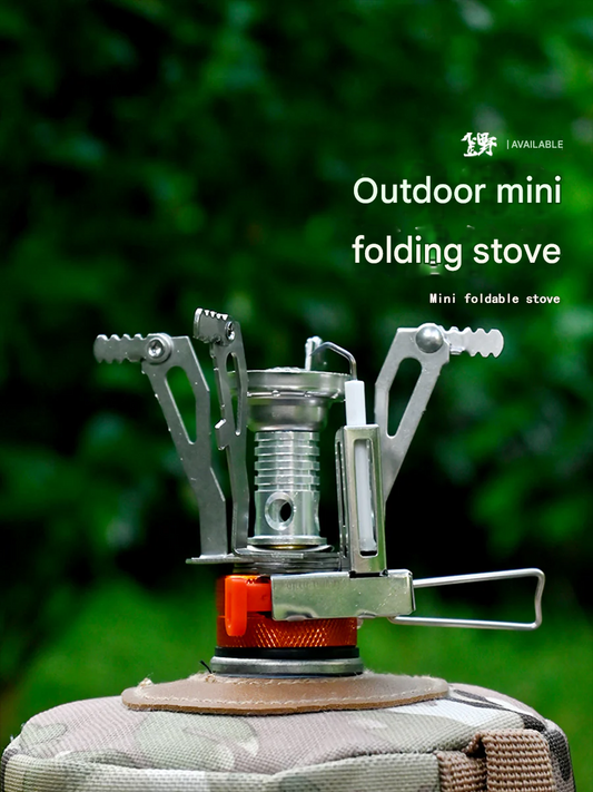 Portable Camping Stove with Electronic Ignition – All-in-One Butane Gas Cooker