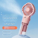 Portable Mini Neck & Handheld Fan with Mist Spray – USB Rechargeable