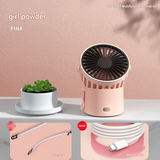 Rechargeable Neck Fan – Ultra-Quiet USB Mini Fan with 3 Speeds