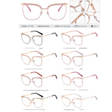 Women's Thin Metal Glasses Frame – Minimalist Anti-Blue Light Myopia Eyewear