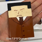 Bald Uncle Eraser – Funny Cartoon PVC Stationery for Students