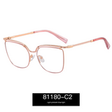 Women's Thin Metal Glasses Frame – Minimalist Anti-Blue Light Myopia Eyewear