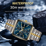 Men’s Luxury Chronograph Quartz Watch – Luminous, Calendar