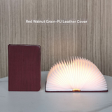 Wooden LED Folding Book Lamp – Night Light