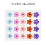 Cute Diamond Acne Patches – Pimple Covers in Heart & Flower Shapes, Skin-Safe