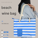 Women's Oxford Cloth Waterproof Handbag – Striped Insulated Shoulder Tote