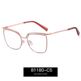Women's Thin Metal Glasses Frame – Minimalist Anti-Blue Light Myopia Eyewear