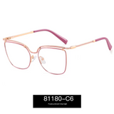 Women's Thin Metal Glasses Frame – Minimalist Anti-Blue Light Myopia Eyewear