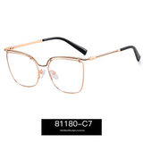 Women's Thin Metal Glasses Frame – Minimalist Anti-Blue Light Myopia Eyewear