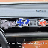 Tom and Jerry Car Air Vent Clip – Rotating Cartoon Ornament with Aromatherapy