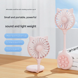 Portable USB Mini Fan with Suction Cup – Rechargeable, Hands-Free