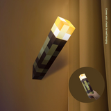 Minecraft-Inspired Torch Lamp – Diamond Ore Potion Bottle Night Light
