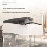 Manual Kitchen Soap Dispenser with Sponge Holder – 1000ml ABS Push Press Box